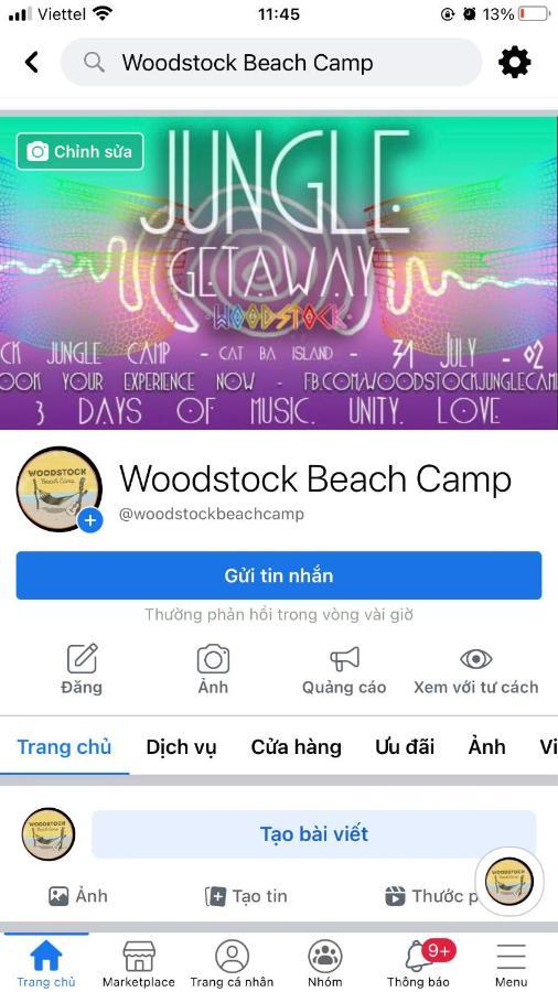 伍德斯托克海滩露营地酒店 Hien Hao 外观 照片
